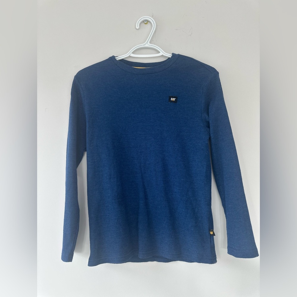 🌞Sale 3 for $15 CATeerpillar Blue Long tee/ boy size L